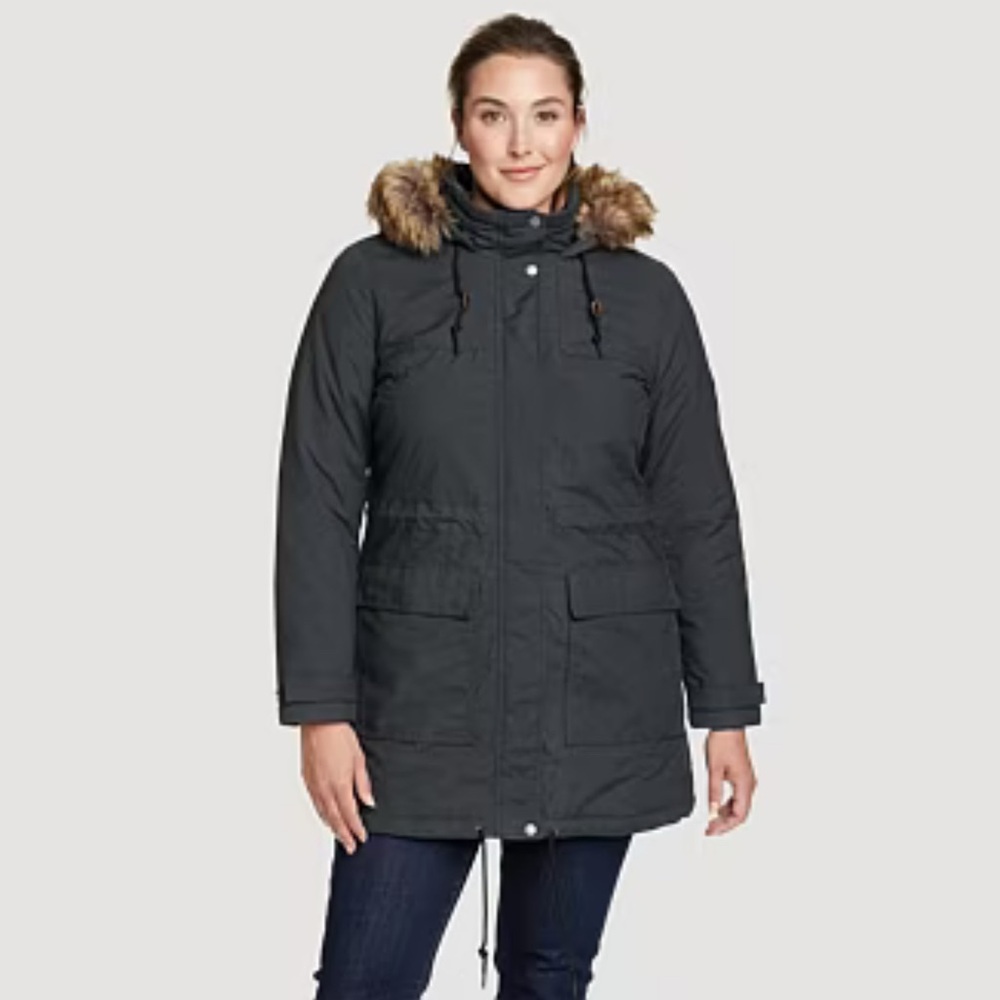 Eddie Bauer Willamette Parka Winter Coat Gray Women’s Size 2X